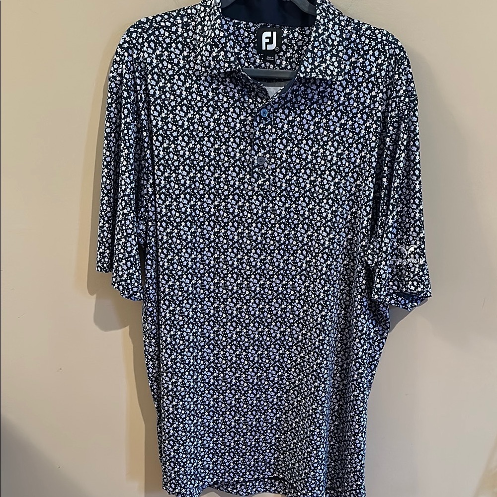 Footjoy floral timarron golf polo
